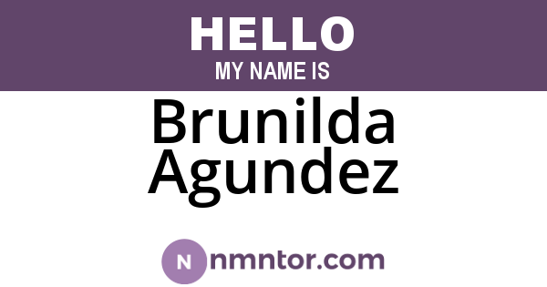 Brunilda Agundez