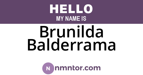 Brunilda Balderrama