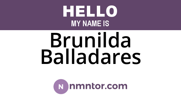Brunilda Balladares