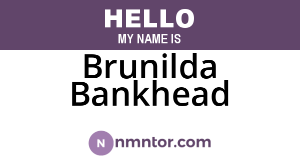 Brunilda Bankhead