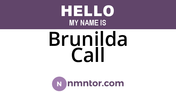 Brunilda Call