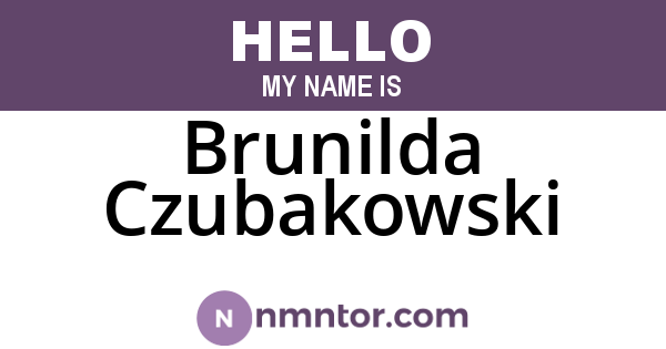Brunilda Czubakowski
