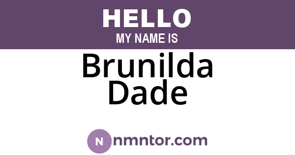 Brunilda Dade