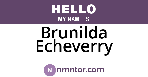 Brunilda Echeverry
