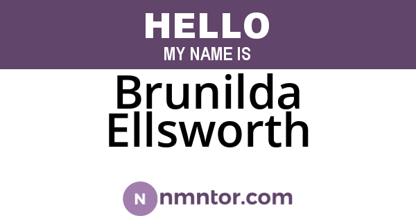 Brunilda Ellsworth