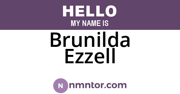Brunilda Ezzell