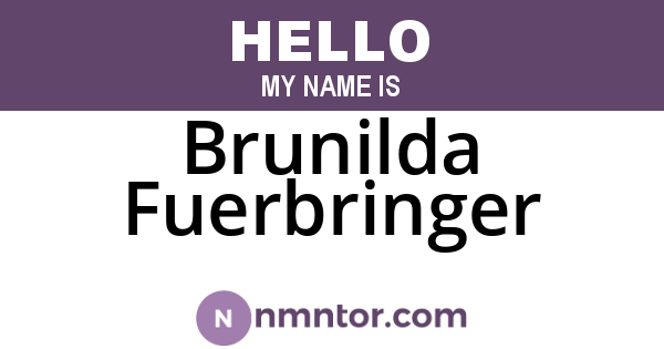 Brunilda Fuerbringer