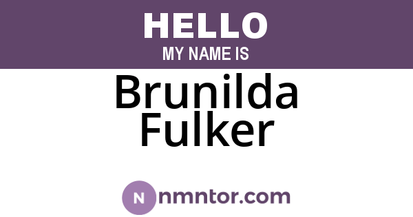 Brunilda Fulker