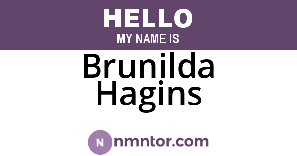 Brunilda Hagins