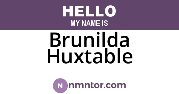 Brunilda Huxtable