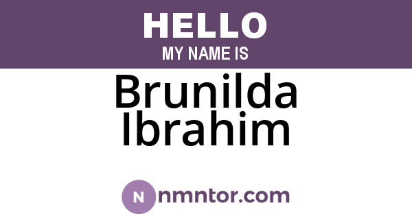 Brunilda Ibrahim