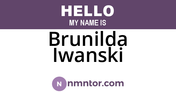 Brunilda Iwanski
