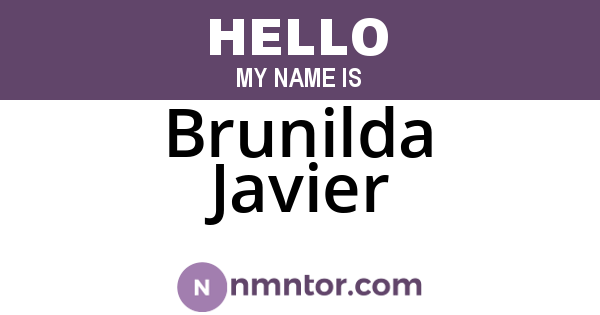 Brunilda Javier