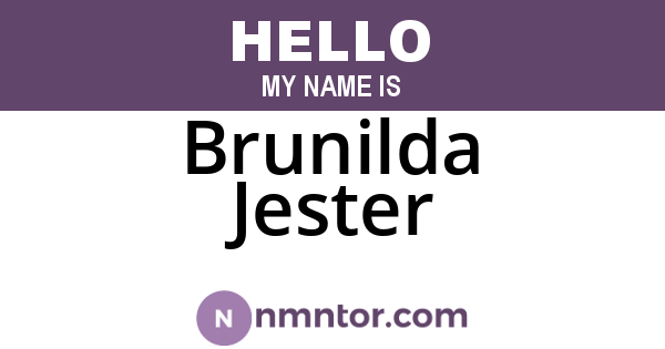 Brunilda Jester