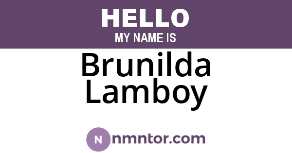 Brunilda Lamboy