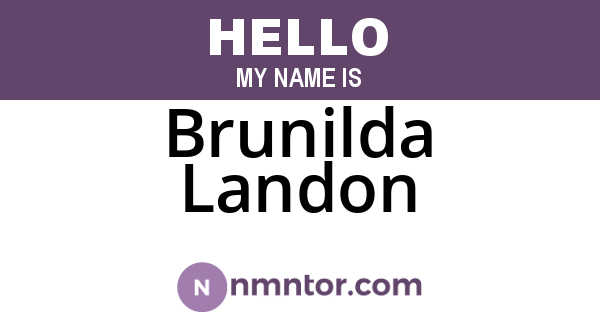Brunilda Landon