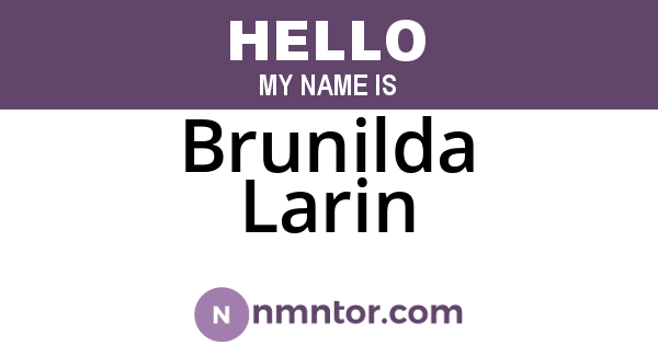 Brunilda Larin
