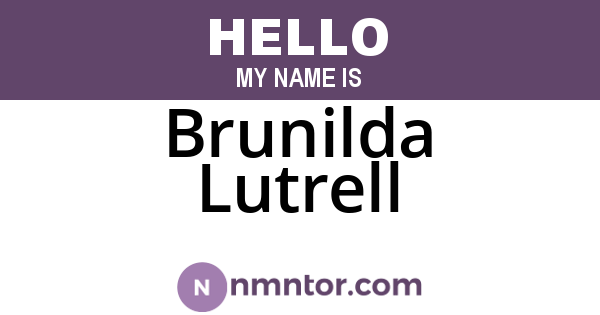 Brunilda Lutrell