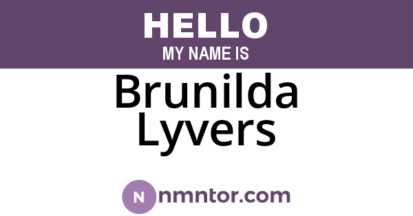 Brunilda Lyvers