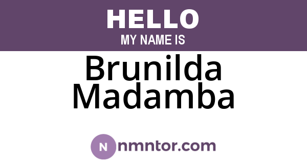 Brunilda Madamba