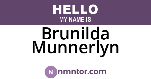 Brunilda Munnerlyn