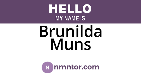 Brunilda Muns