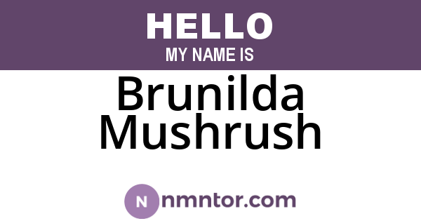 Brunilda Mushrush