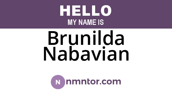 Brunilda Nabavian