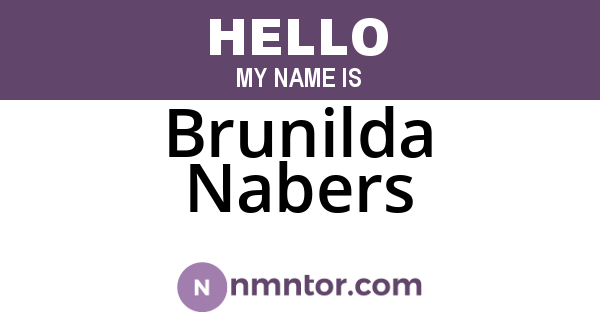 Brunilda Nabers