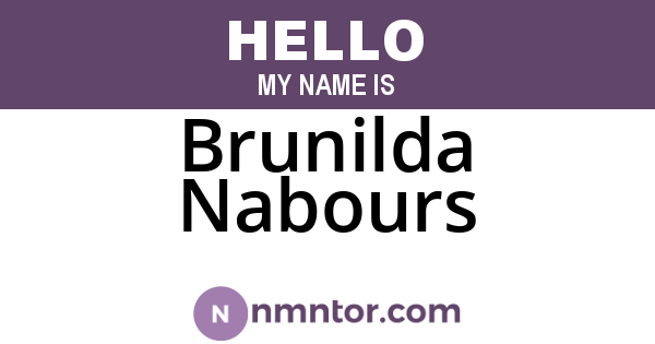 Brunilda Nabours