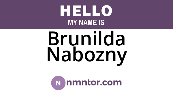 Brunilda Nabozny