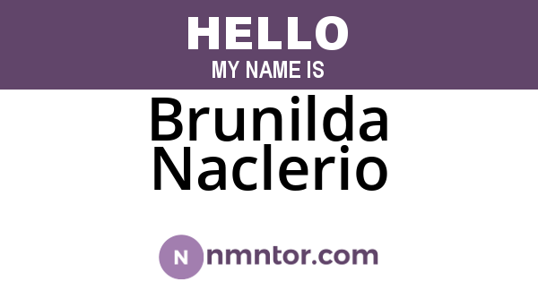 Brunilda Naclerio