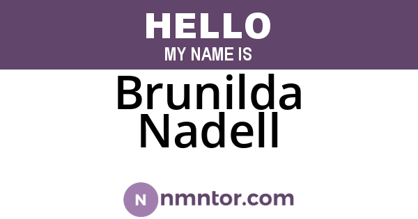 Brunilda Nadell