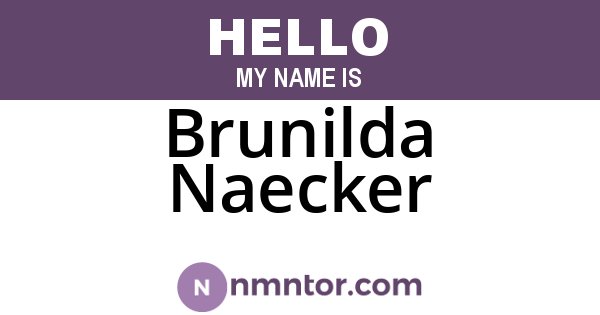 Brunilda Naecker