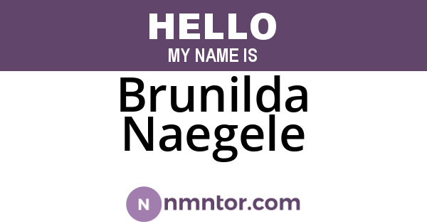 Brunilda Naegele
