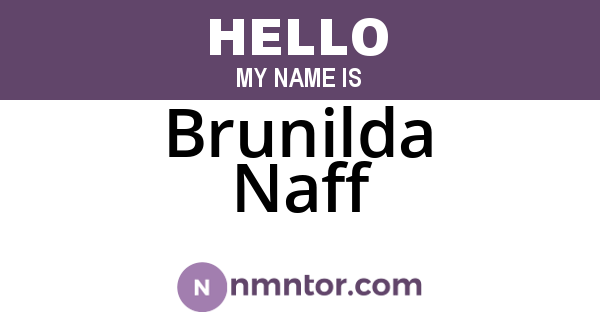 Brunilda Naff
