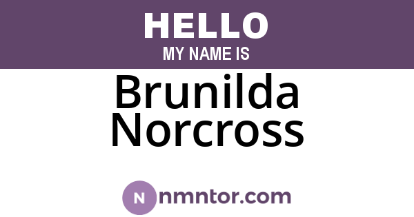 Brunilda Norcross