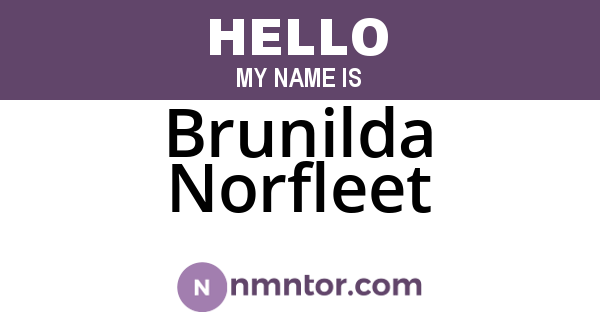 Brunilda Norfleet