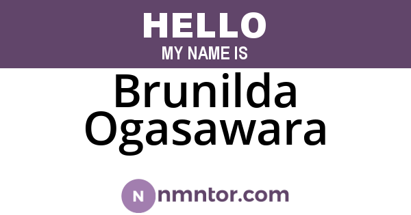Brunilda Ogasawara