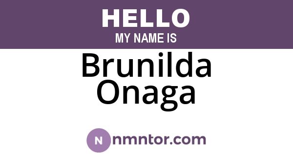 Brunilda Onaga