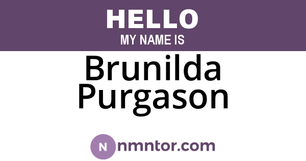 Brunilda Purgason