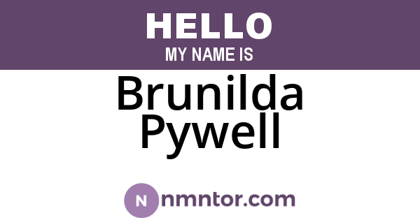 Brunilda Pywell