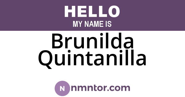 Brunilda Quintanilla