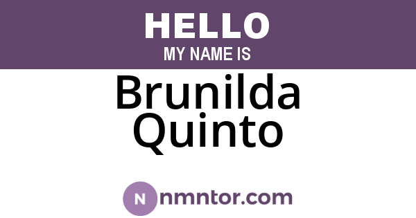Brunilda Quinto