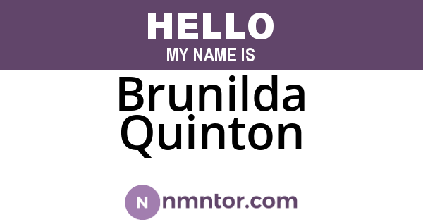 Brunilda Quinton