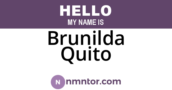Brunilda Quito