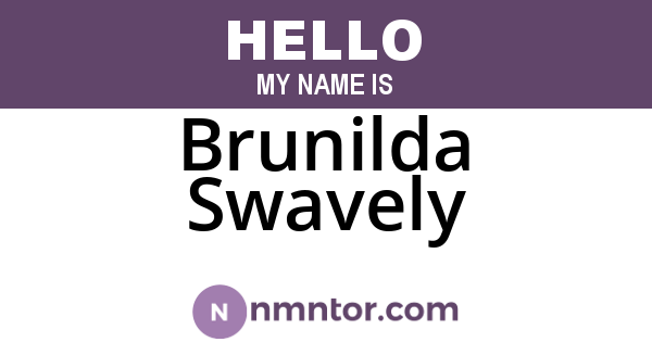 Brunilda Swavely