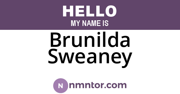 Brunilda Sweaney