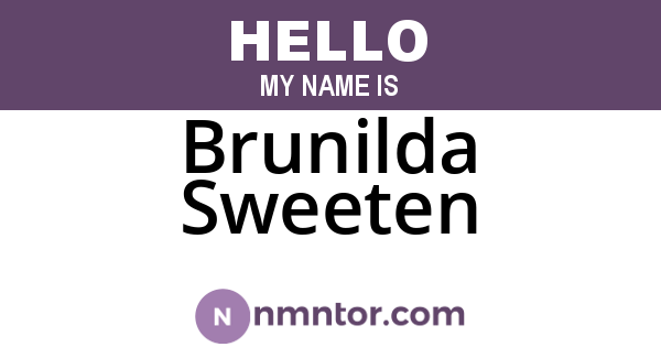 Brunilda Sweeten