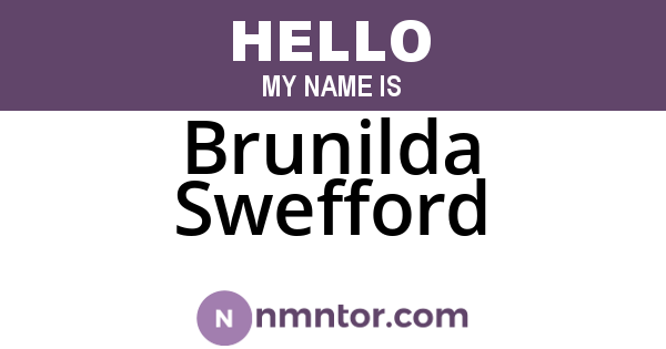 Brunilda Swefford